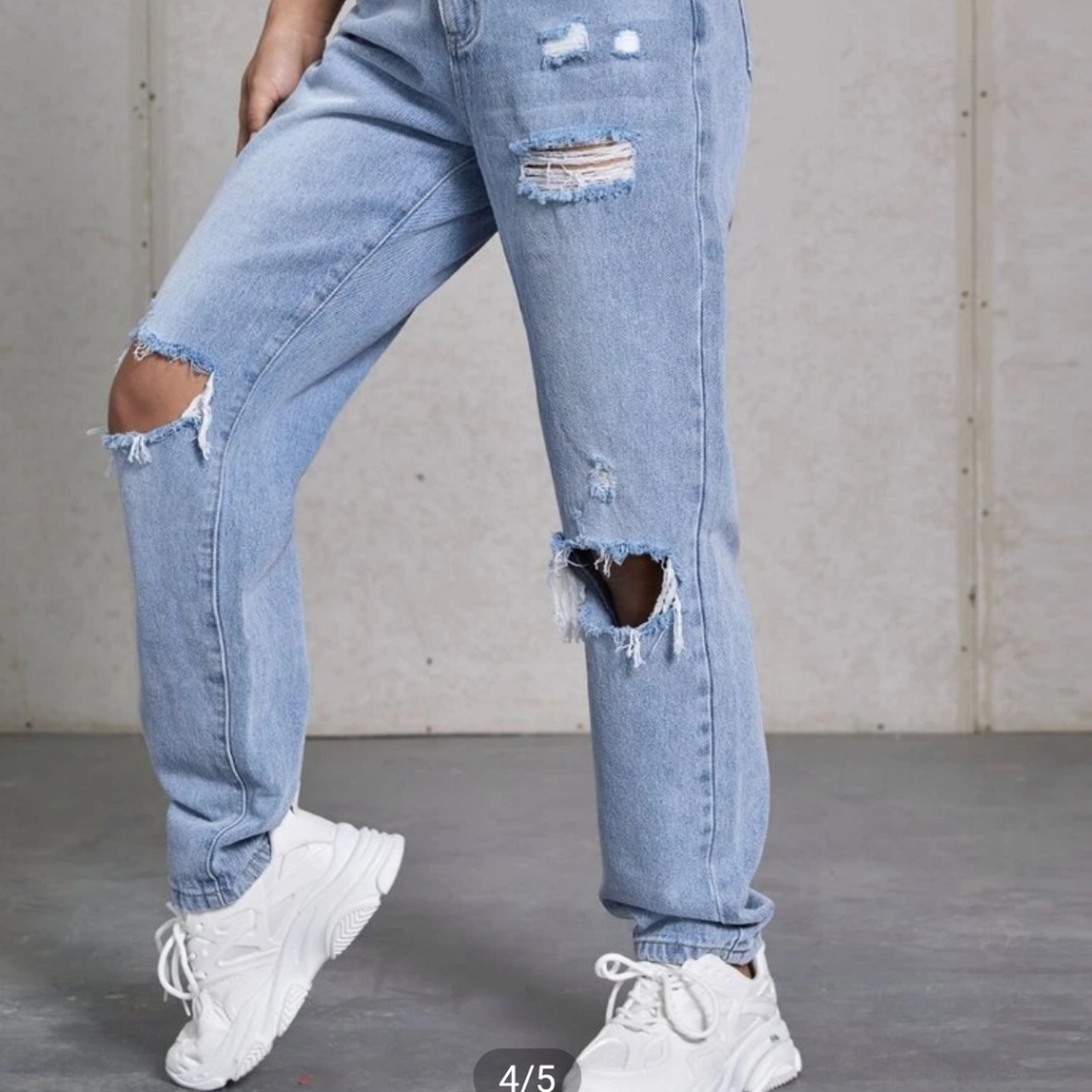 Shein Brand New High Waist Straight Leg Jeans Size 2 - Picture 6 of 12
